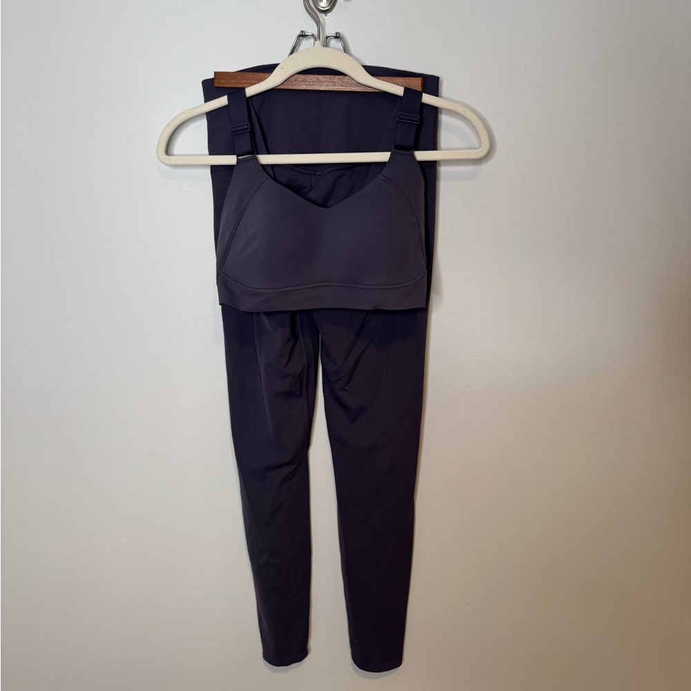 ThirdLove Dark Charcoal Gray Sports Bra and Leggings Set